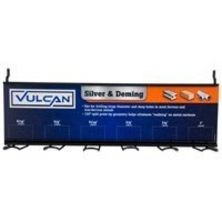 VULCAN Vulcan 994870 Drill Bit Rack, Silver & Deming, 6 Slot 994870